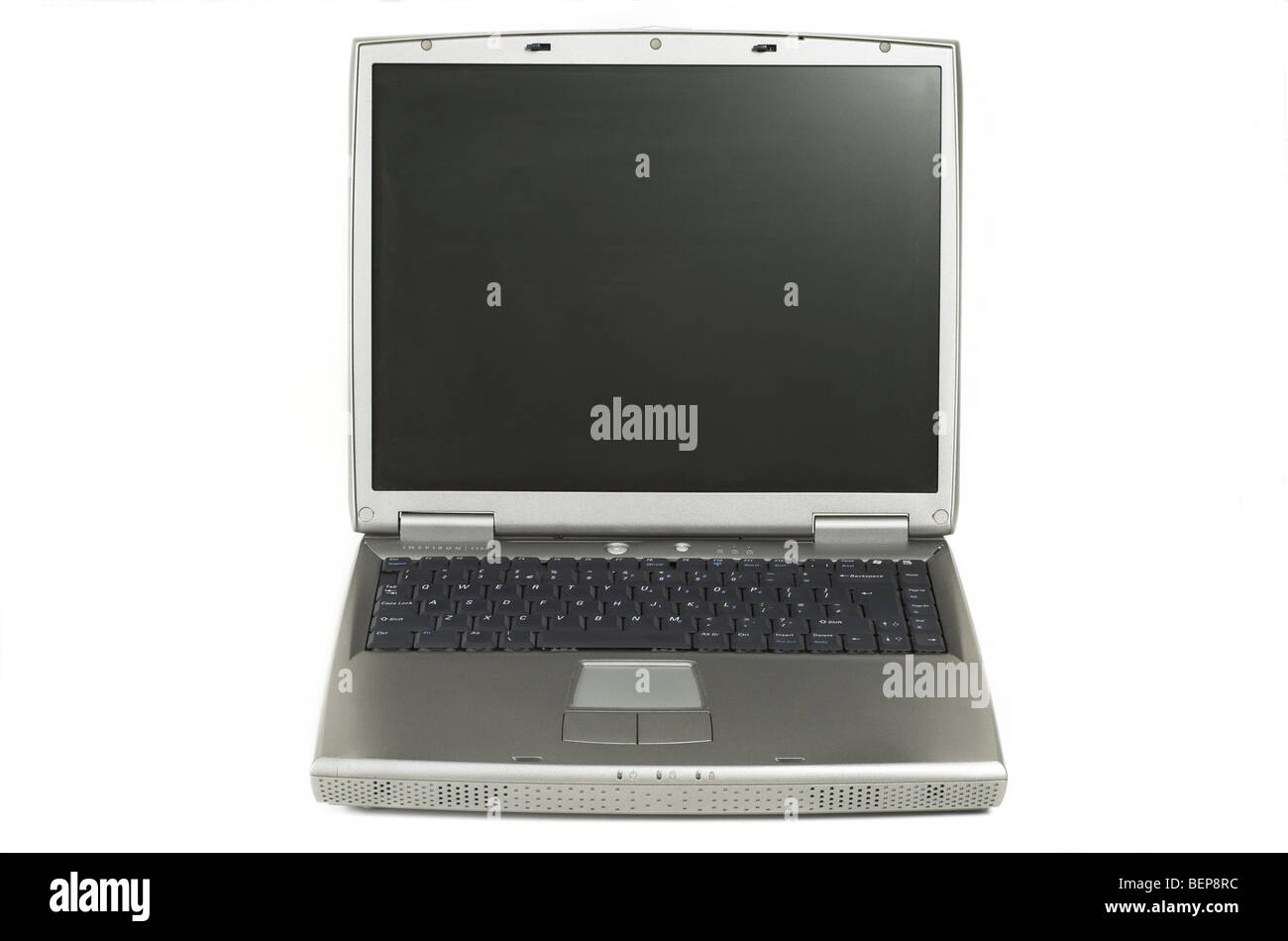 Eine typische Silber grau Laptop ca. 2005 Stockfoto