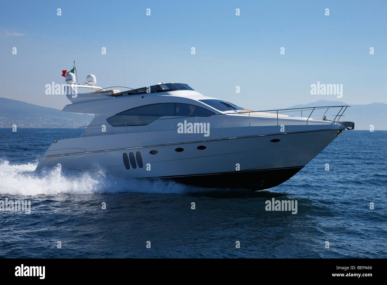 Italien, Naples Bay, Luxus-Yacht, Abacus Abacus Werft 52' Stockfoto