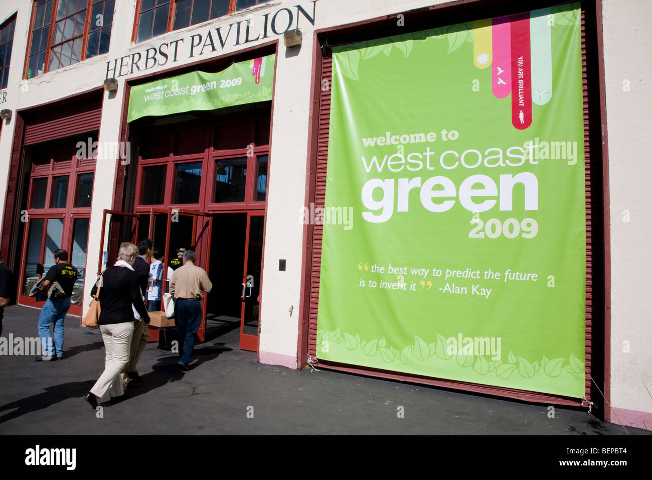 West Coast Green ist landesweit größte Konferenz und Expo grüne Innovation, Gebäude, Design und Technik gewidmet. Stockfoto