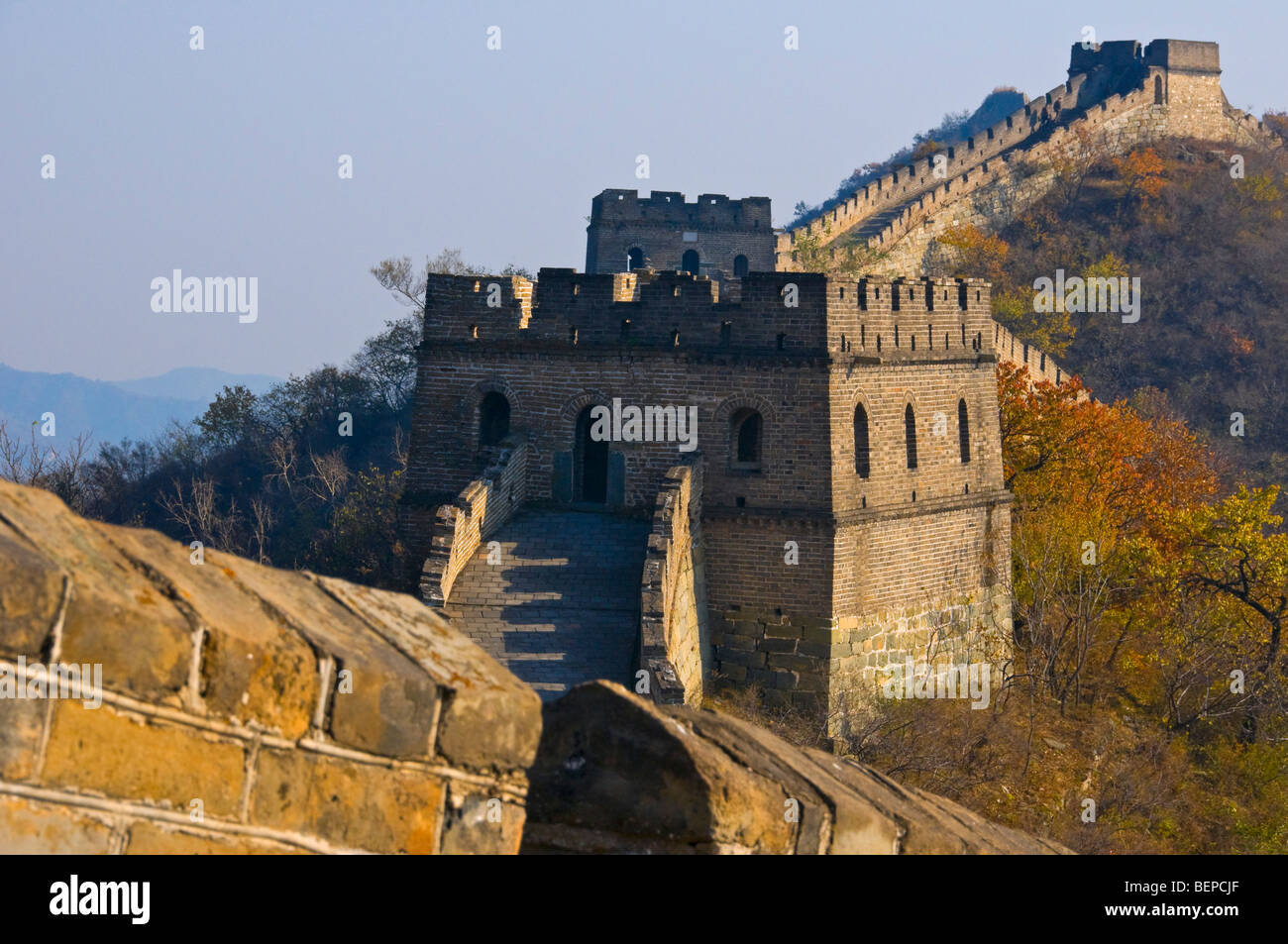 China große Mauer Mutianyu Abschnitt Stockfoto