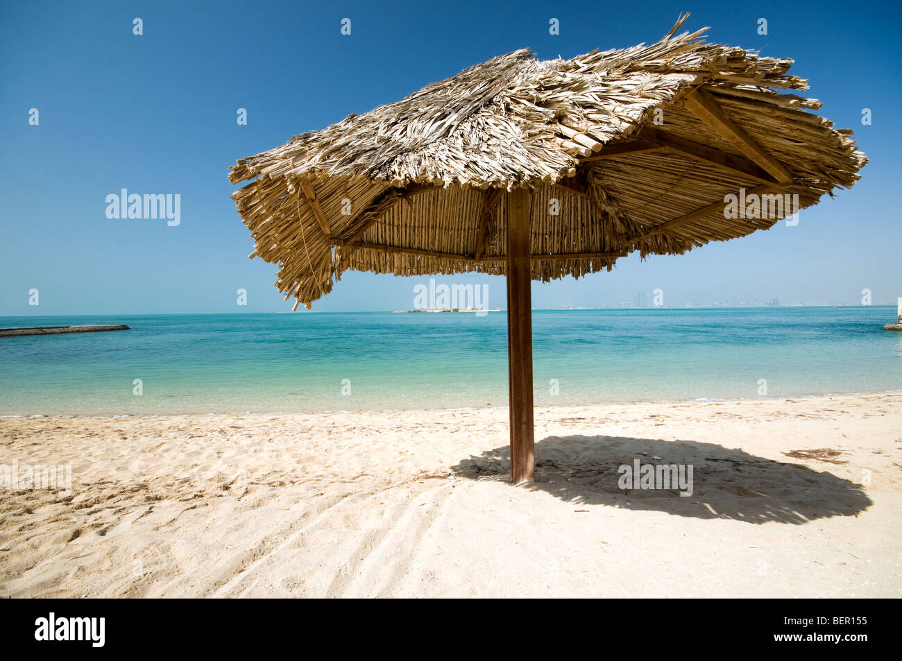 Einsamen Strand auf Futaisi Island, Abu Dhabi Stockfoto