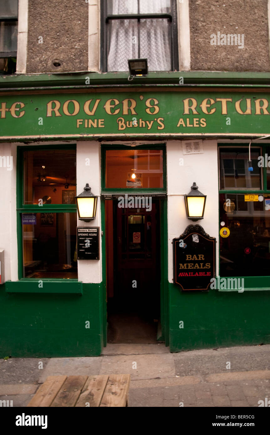 Der Rover wieder Pub Fassade in Douglas, Isle Of man. Stockfoto