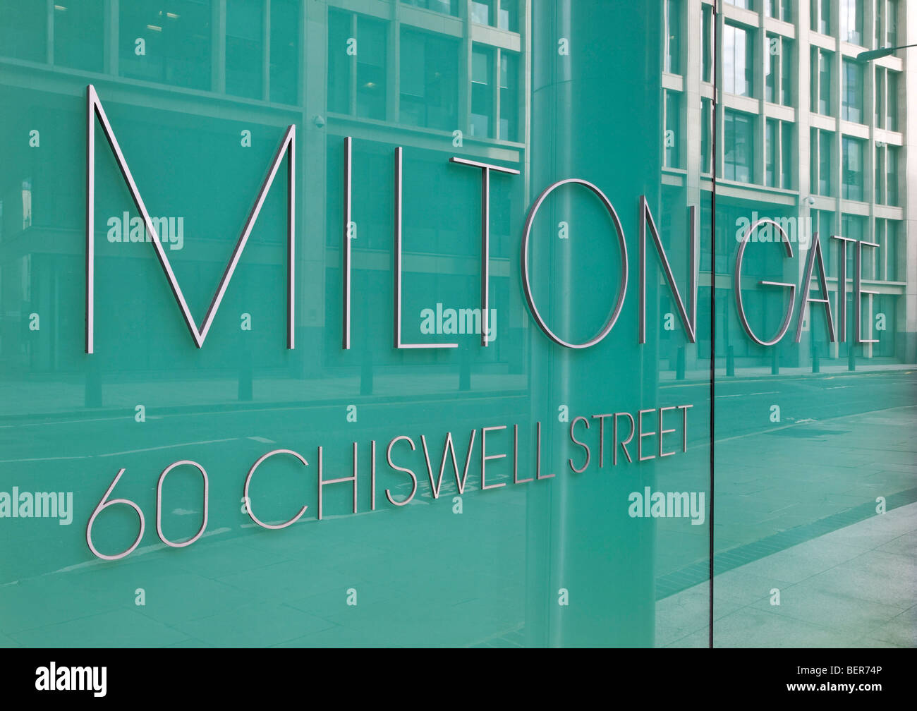 Milton Gate-Büros in der City of London Stockfoto
