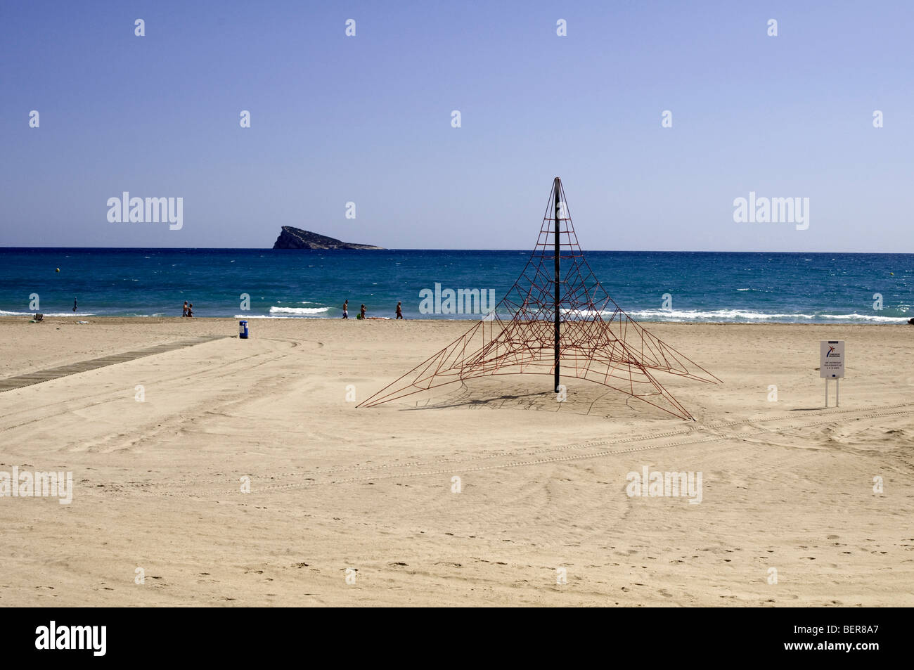 Benidorm ist eine Küstenstadt Valencia und Gemeinde liegt in der Comarca Marina Baixa, in der Provinz Alicante, Spanien Stockfoto