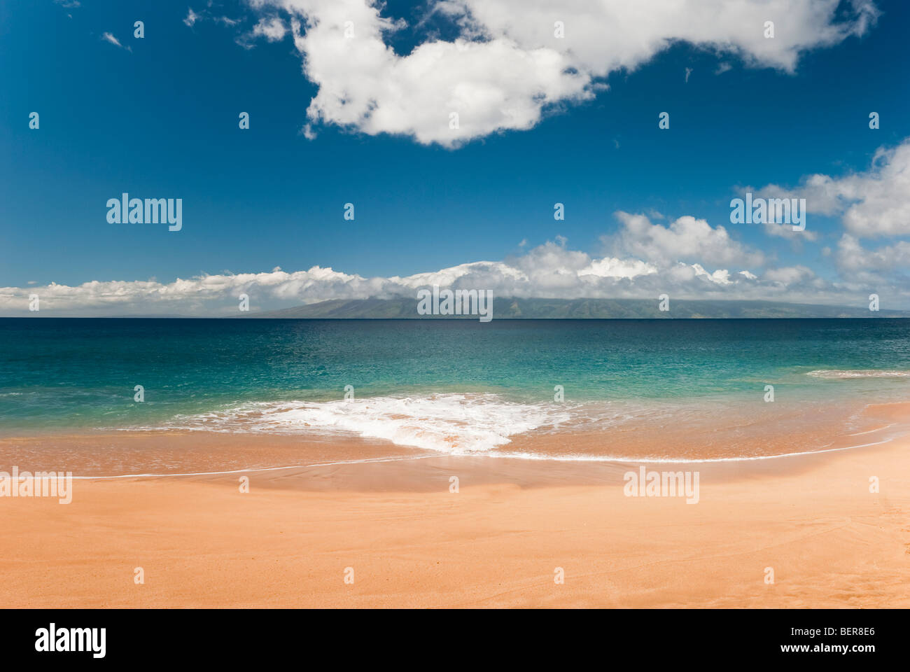 Kaanapali Beach Maui Hawaii auf Molokai Stockfoto