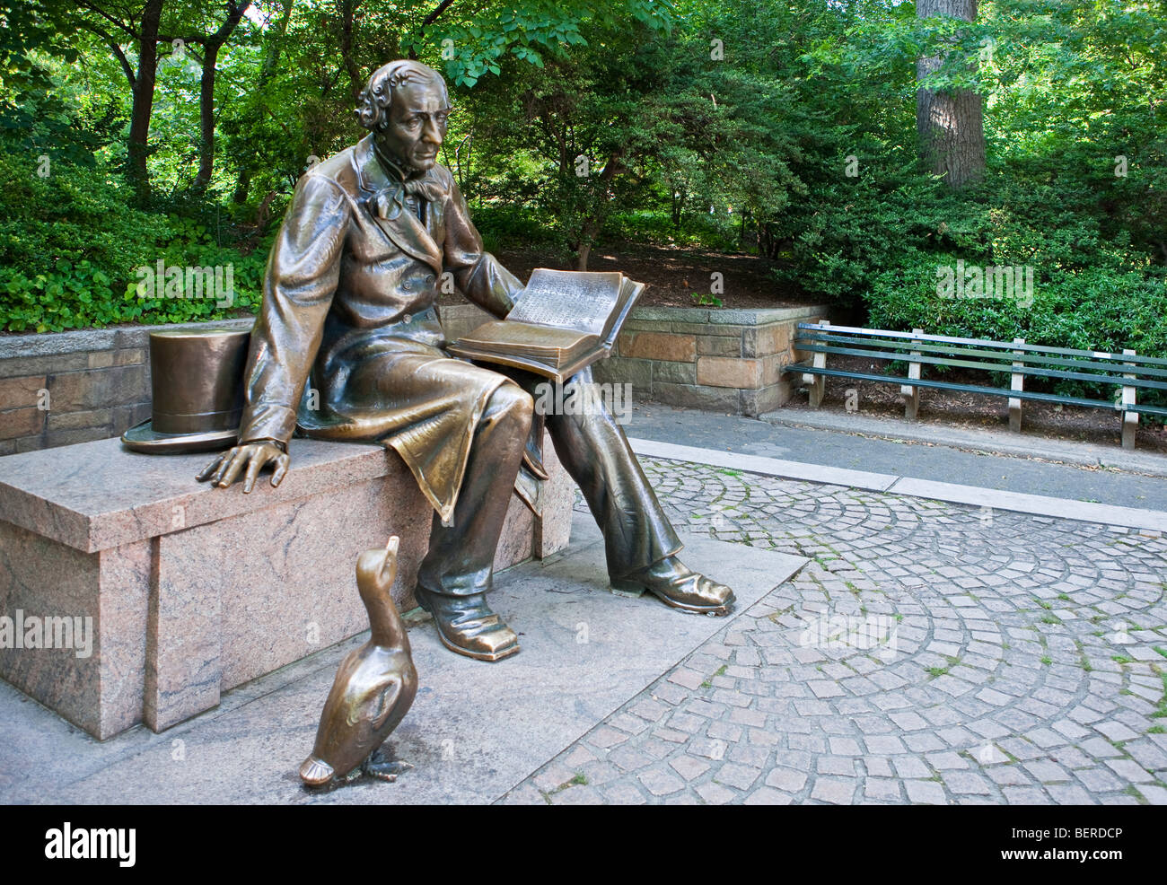 USA, New York, Manhattan, das H.K.Andersen-Denkmal im Stadtpark Stockfoto
