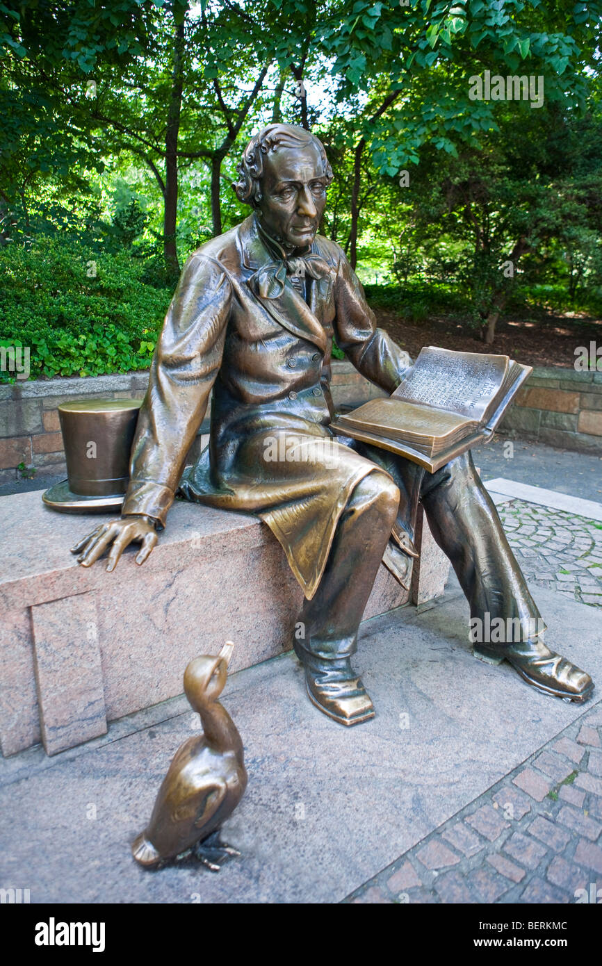 USA, New York, Manhattan, das H.K.Andersen-Denkmal im Stadtpark Stockfoto