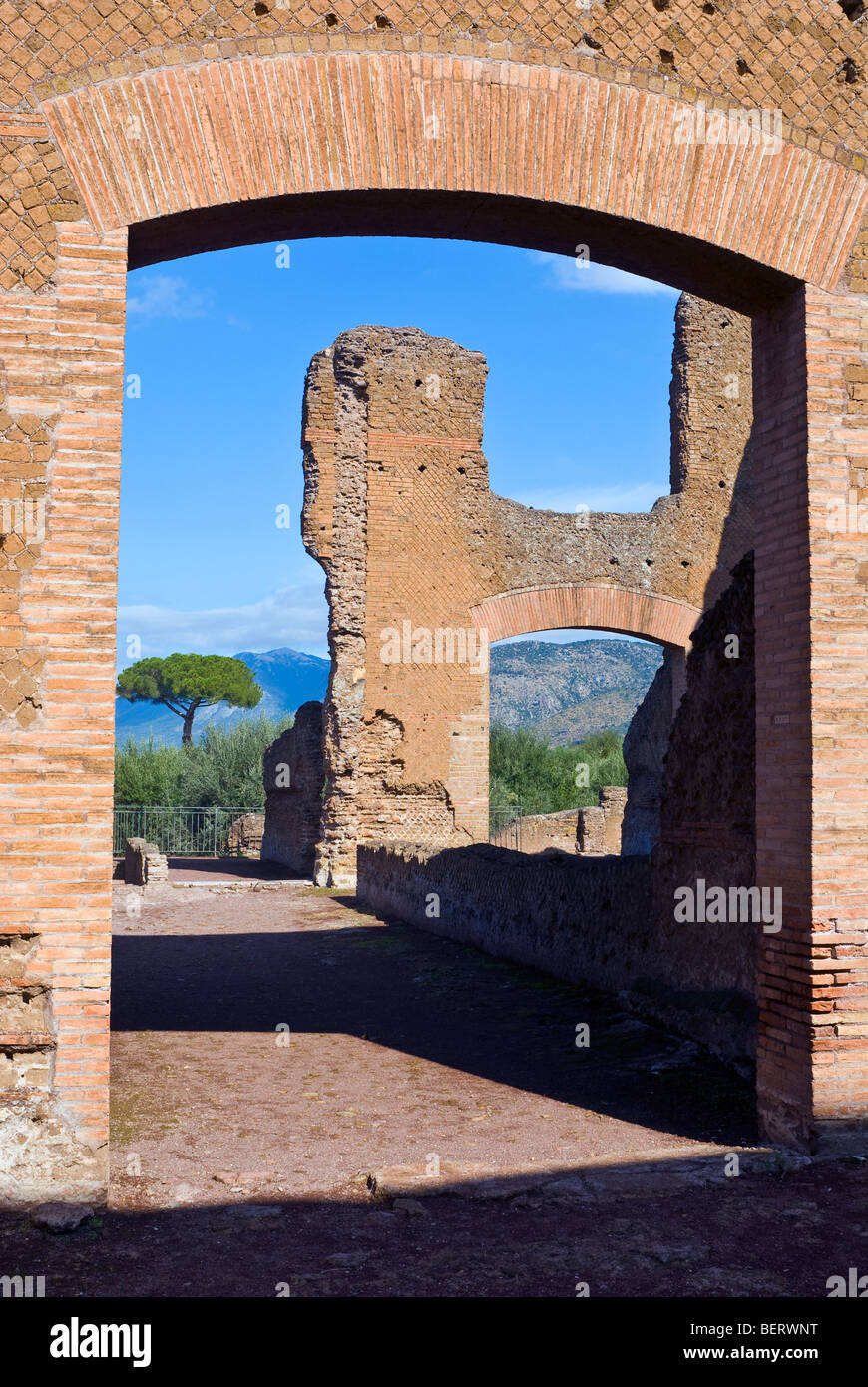 Villa Adriana, Hadrians Villa, in der Nähe von Tivoli, Italien Stockfoto