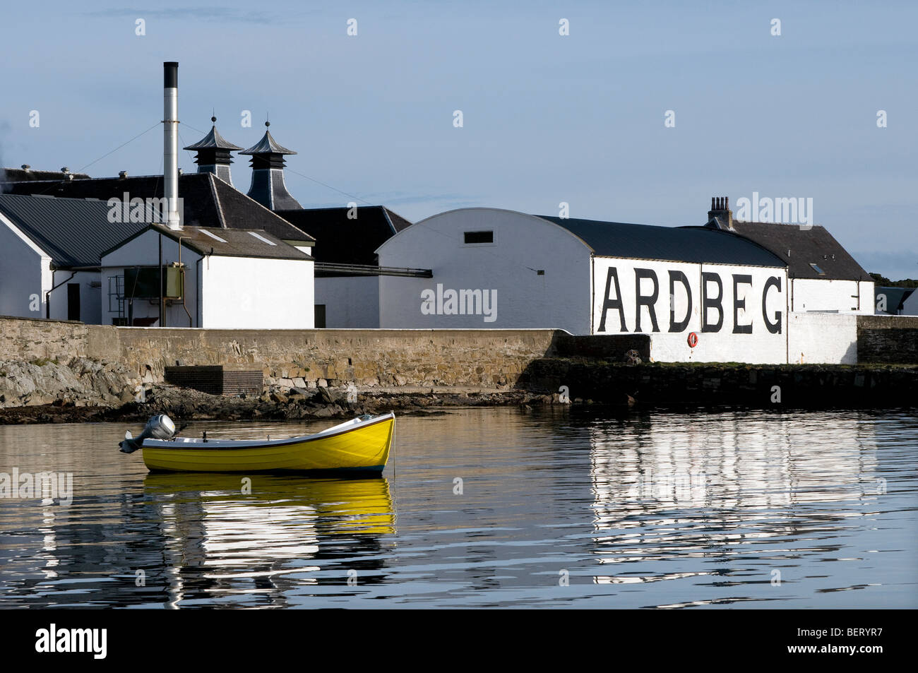 Ardbeg-Whisky-Destillerie, Isle of Islay, Schottland Stockfoto