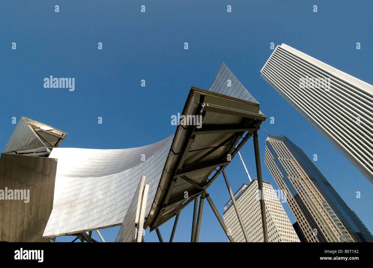 Jay Pritzker Pavilion des Millennium-Park in Chicago, Illinois, USA Stockfoto