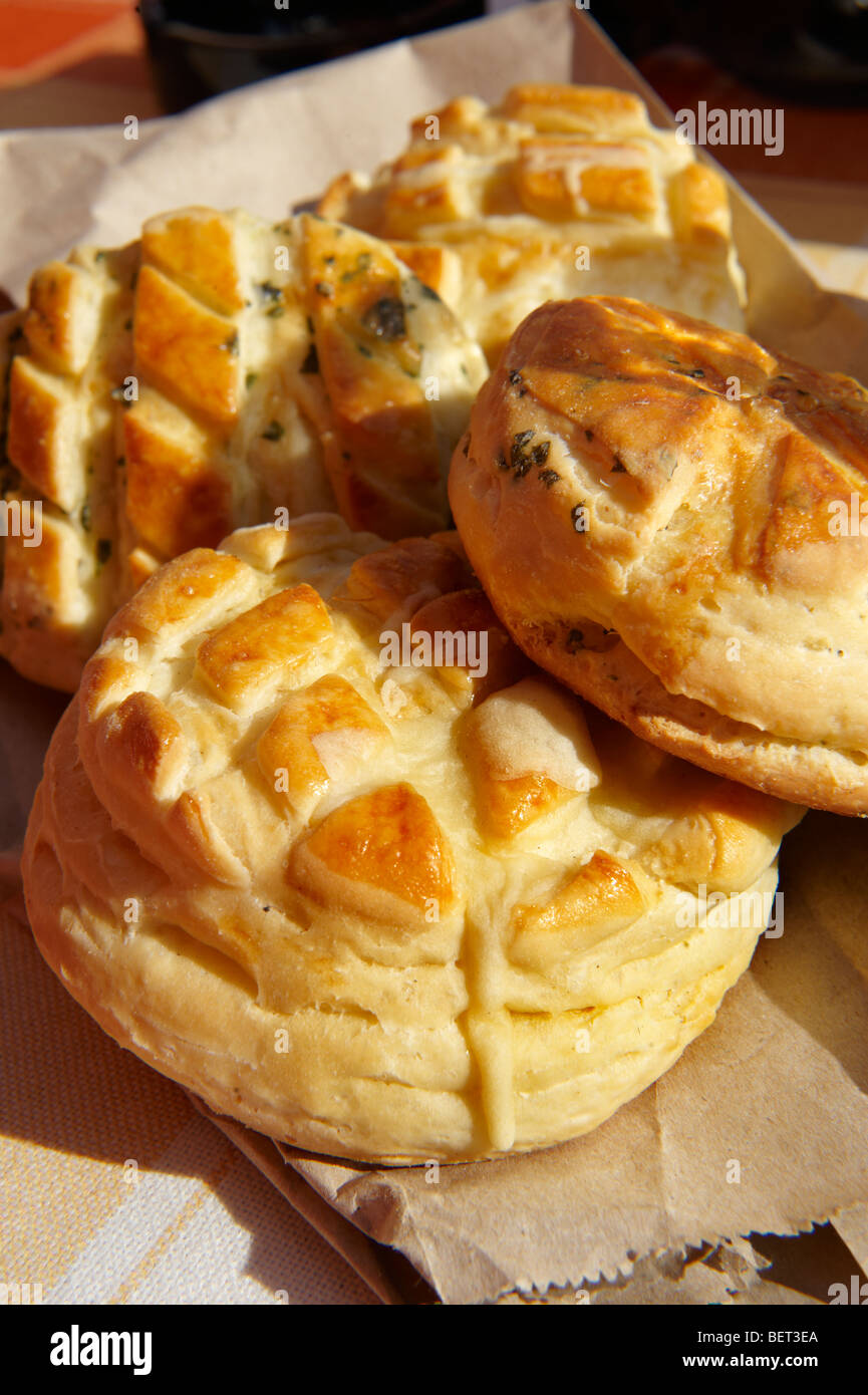 Lepeny (Lepeny) oder Pojacsza - snacks ungarische Brot Stockfoto