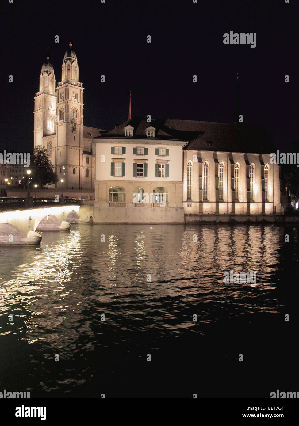 Schweiz, Zürich, Grossmünster, Kathedrale Stockfoto