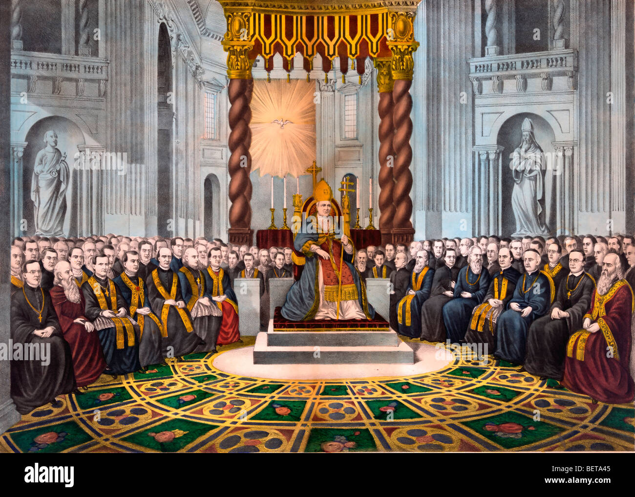 Das Ökumenische Konzil des Vatikans, 8. Dezember 1869 einberufen Stockfoto