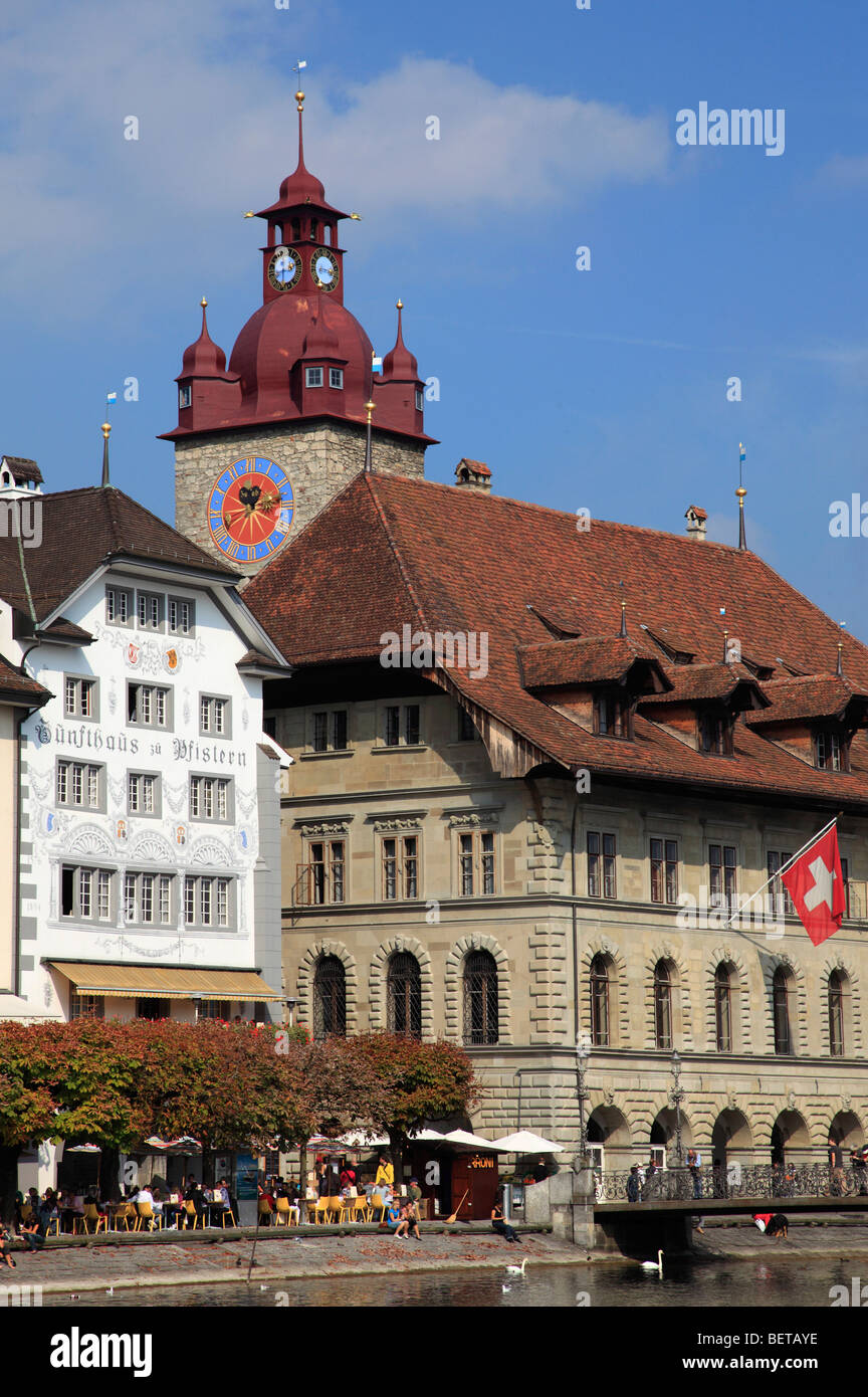 Schweiz, Luzern, Luzern, altes Rathaus Stockfoto