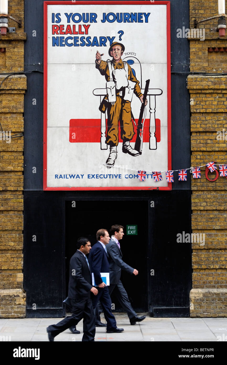 Britain at War Experience anmelden Tooley Street. London. Großbritannien. UK Stockfoto
