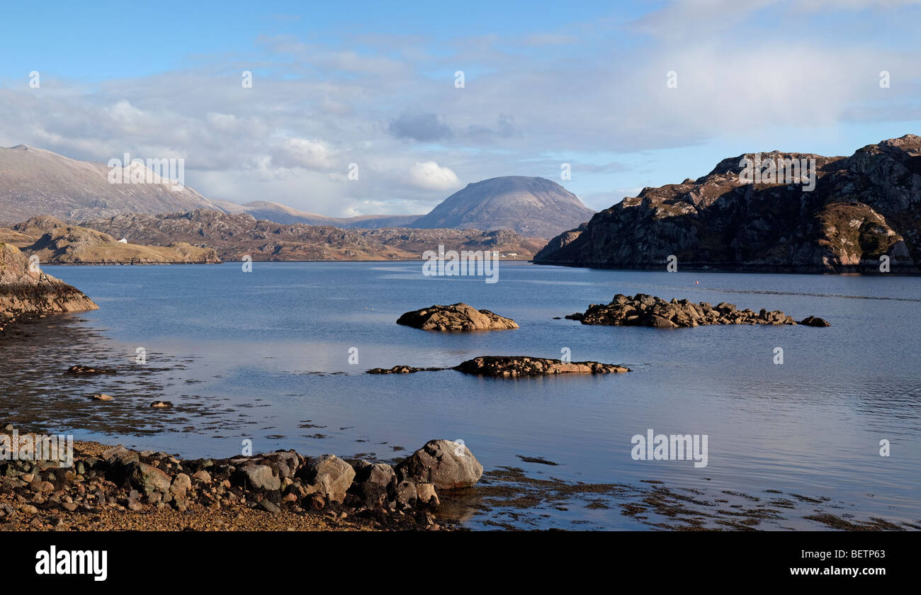 Loch Inchard von Kinlochbervie, Sutherland, Schottland Stockfoto