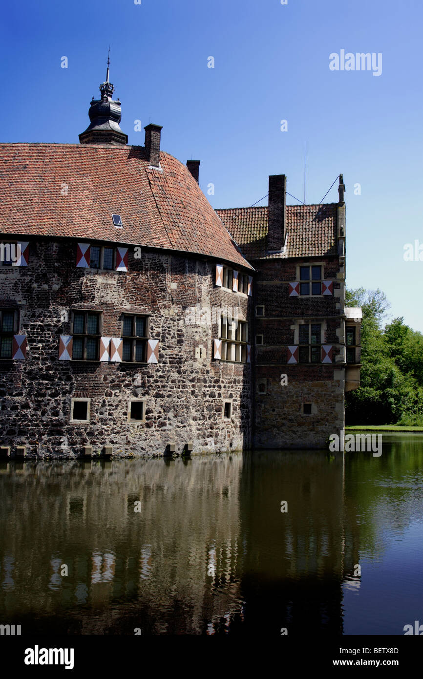 Wasserburg Vischering, Lüdinghausen, Luedingshausen, North Rhine-Westphalia, Deutschland Stockfoto