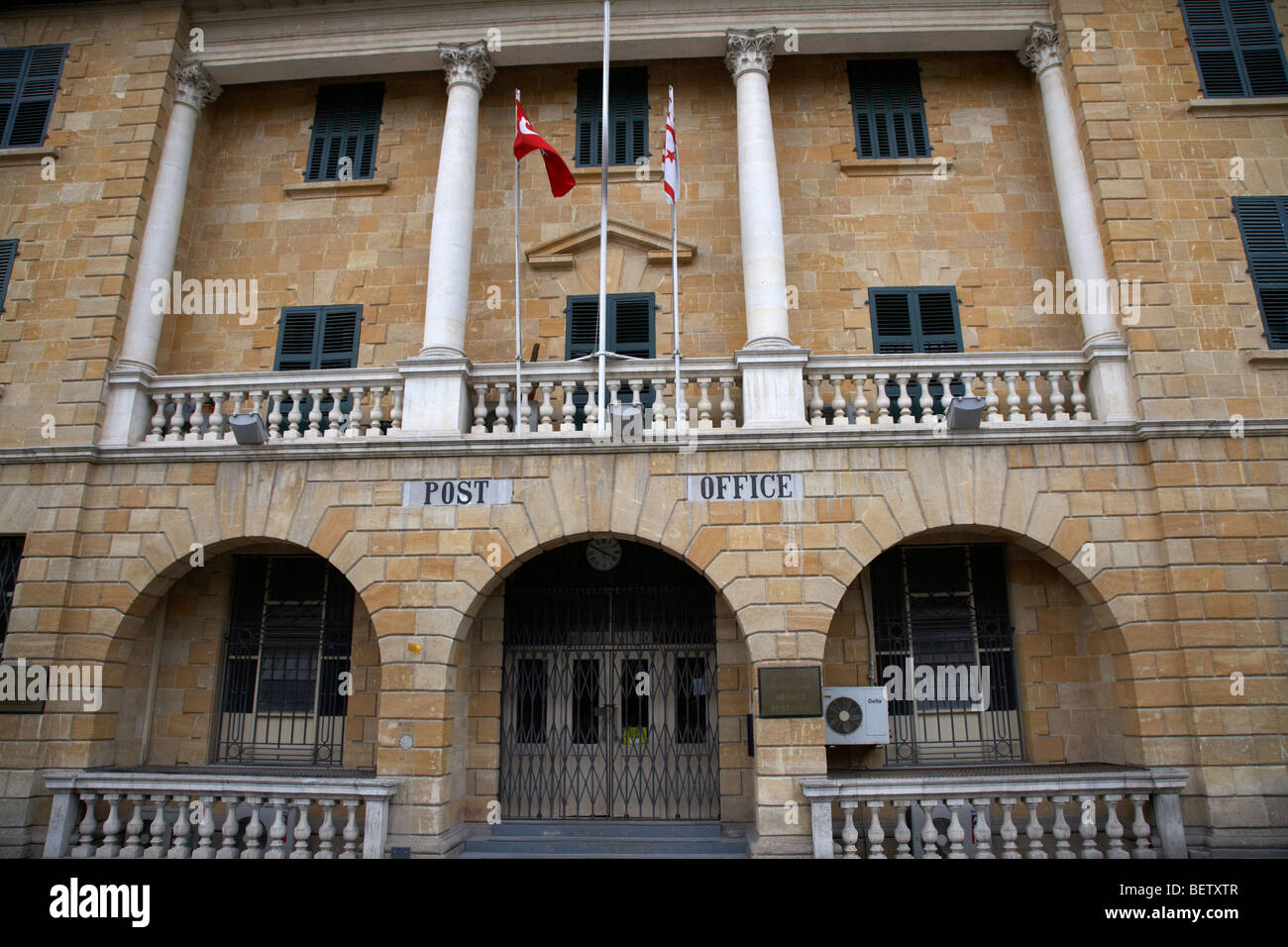 Das restaurierte Nikosia Postgebäude TRNC türkischen Republik von Nord Zypern lefkosia Stockfoto