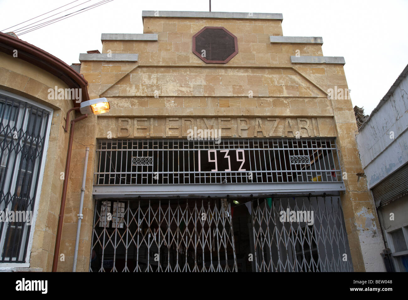 Bandabuliya bedeckt Basar Belediye Pazari Markthalle in Nikosia Nordzypern Türkische Republik Nordzypern Stockfoto