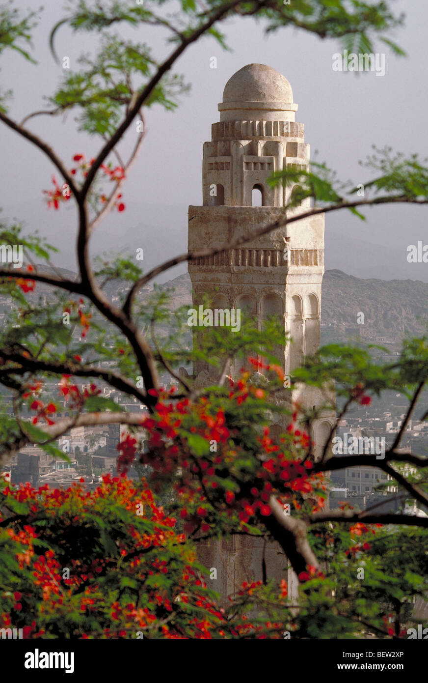 Elk124-1682 Jemen, Taiz, Al-Ashrafiah-Moschee Stockfoto