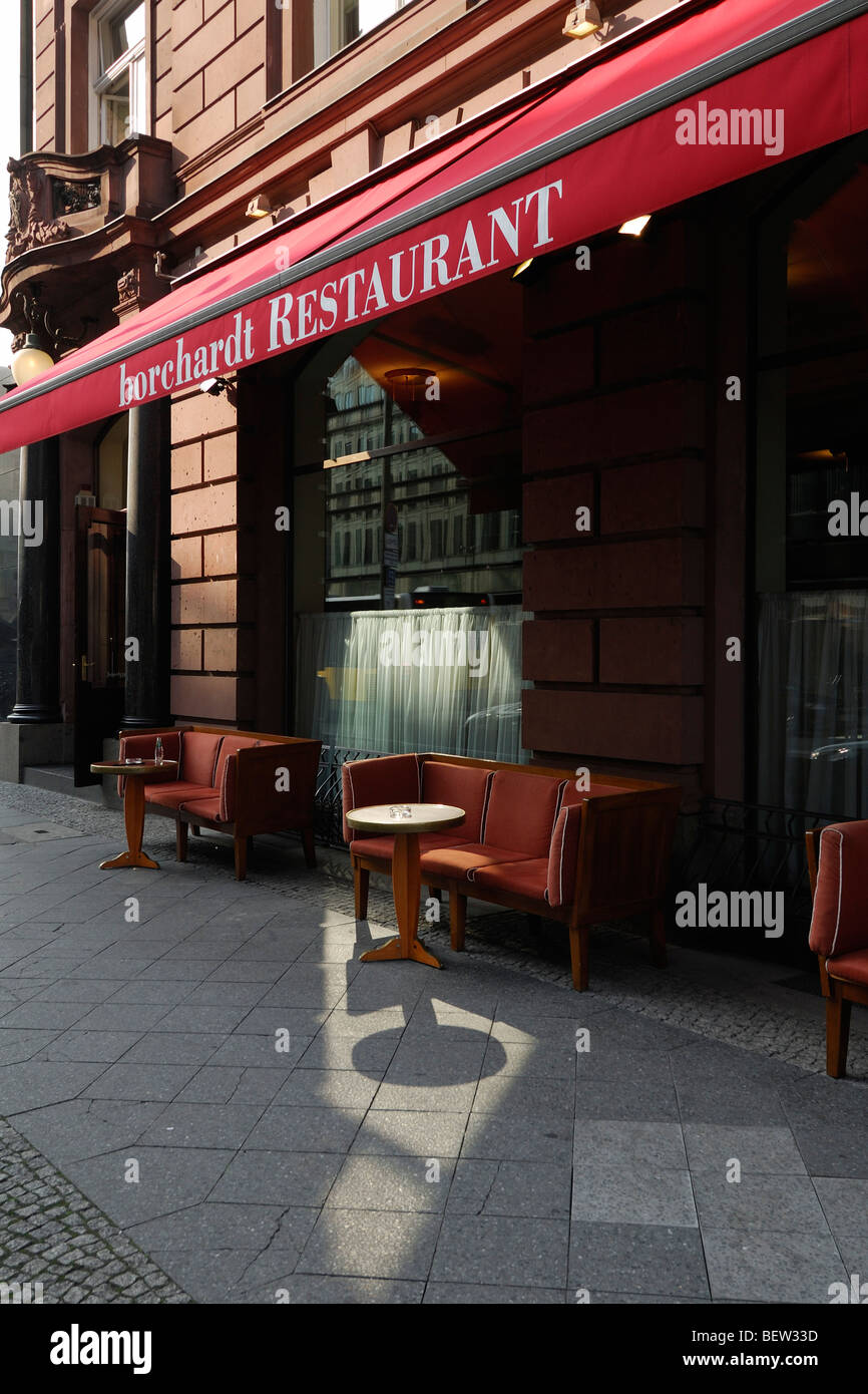 Berlin. Deutschland. Borchardt Restaurant an der französischen Straße. Stockfoto