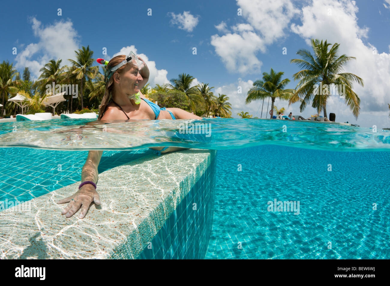 Urlaub auf den Malediven, Süd Male Atoll, Malediven Stockfoto