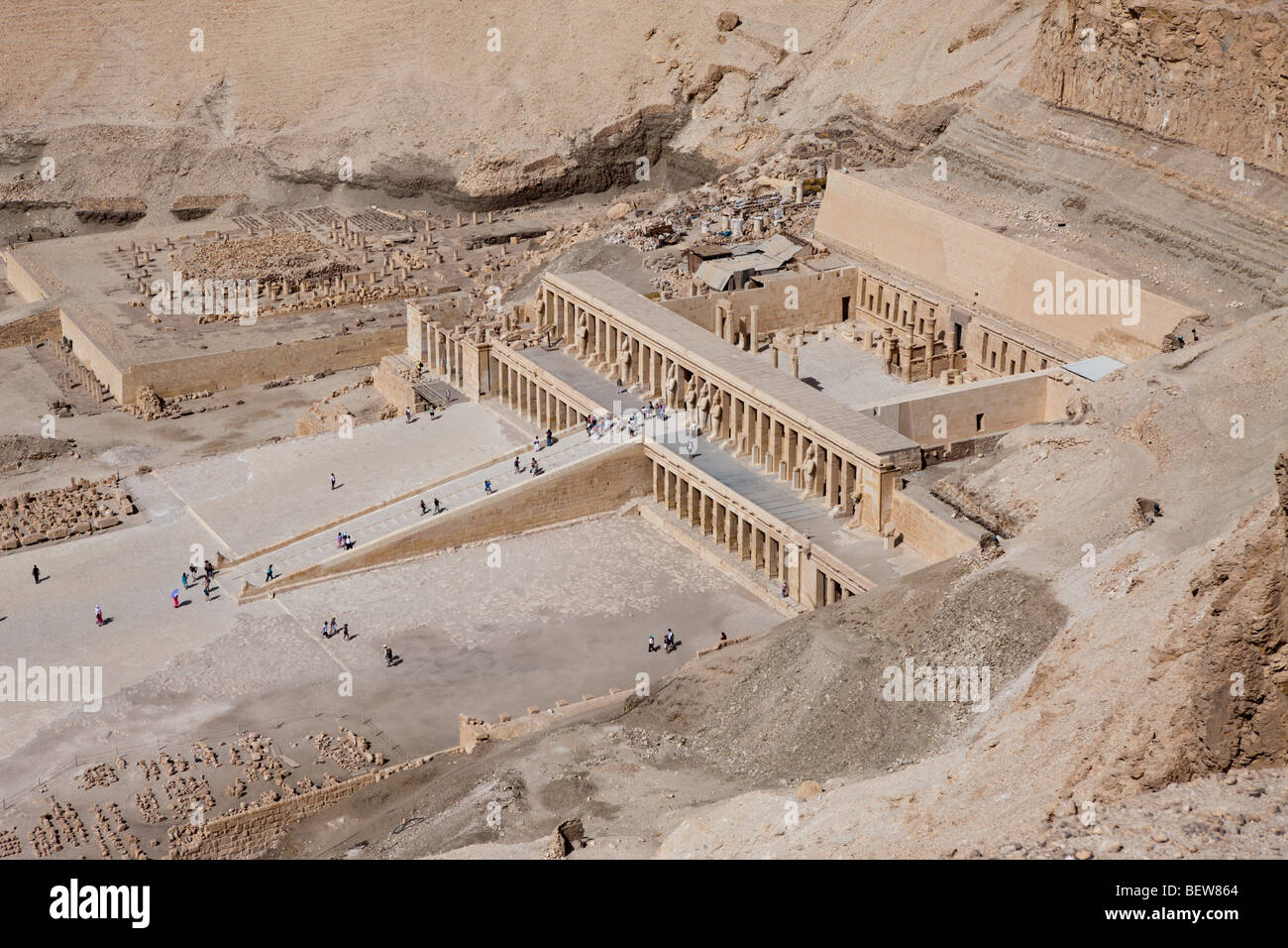 Königin Hatschepsut-Tempel, Luxor, Ägypten Stockfoto