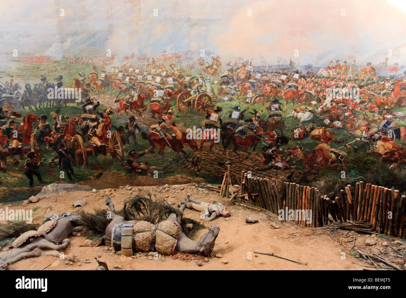 Panaroma De La Bataille, Waterloo Stockfoto