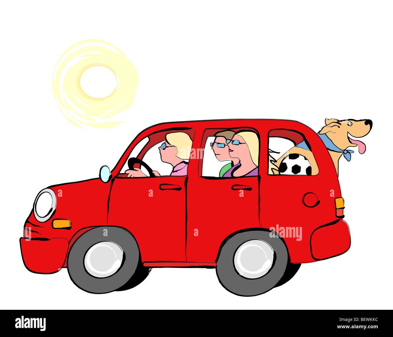 Fußball-Mama, Linda Braucht, 20. Jahrhundert, amerikanische, Computergrafik Stockfoto