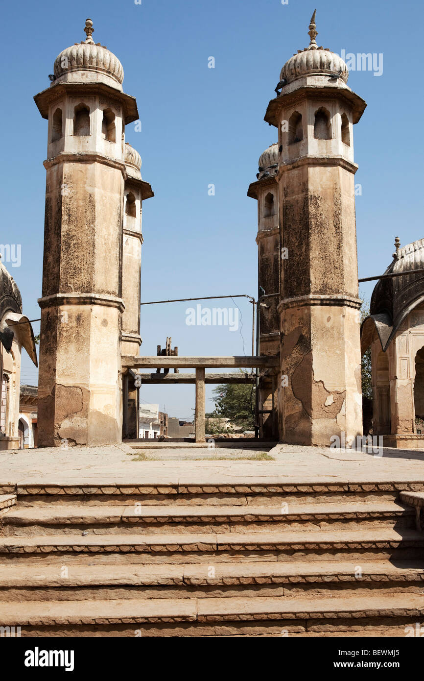 Alter Brunnen in Fürstenstaates Stadtstaat Rajasthan in Indien Stockfoto