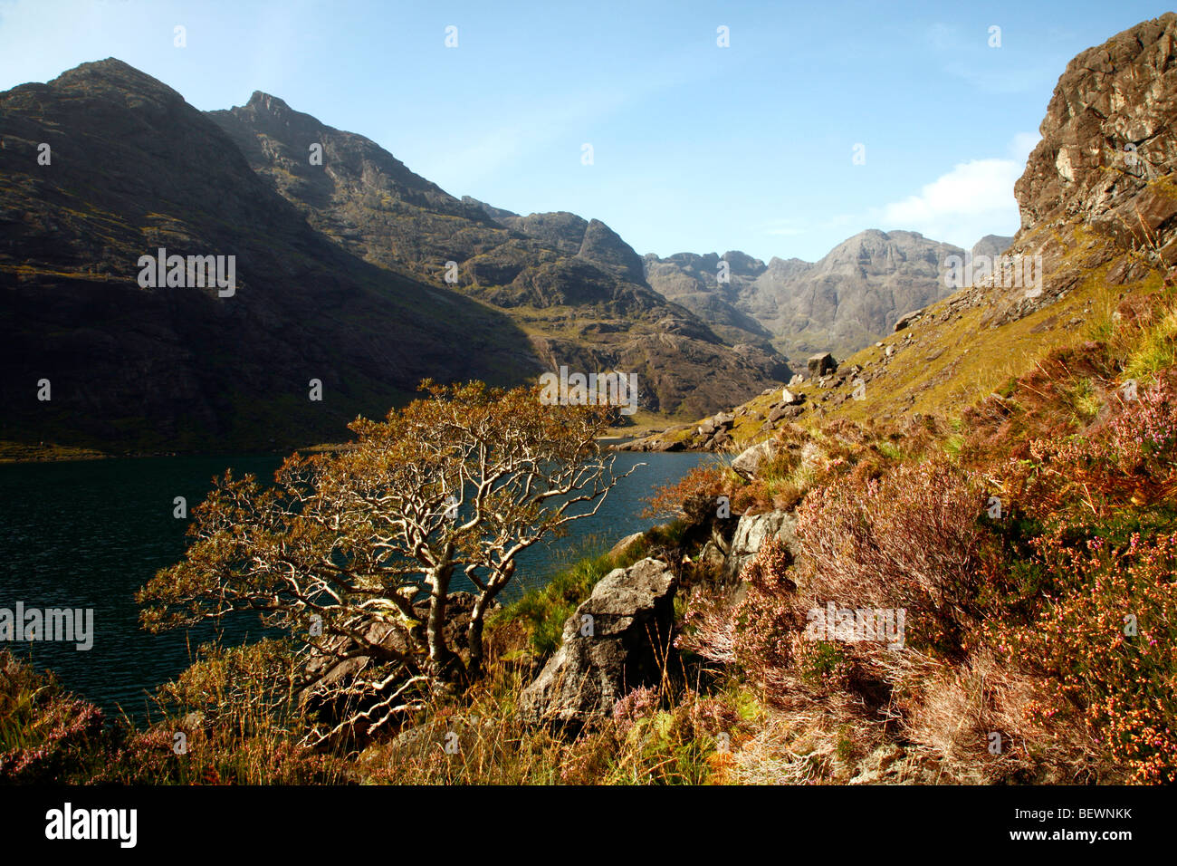 Loch Coruisk und die Cuillin Hills, Isle Of Skye, Highlands des westlichen Schottland, Großbritannien. Stockfoto