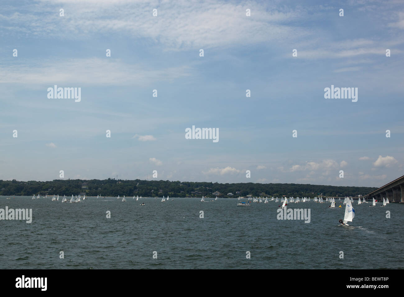 Segelschiffe in Rhode Island Stockfoto