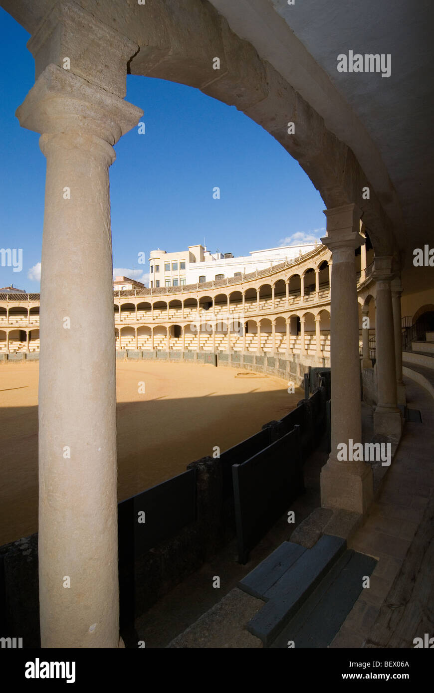 Bull-Kampf-Arena in Ronda, der ältesten in Spanien Stockfotografie - Alamy