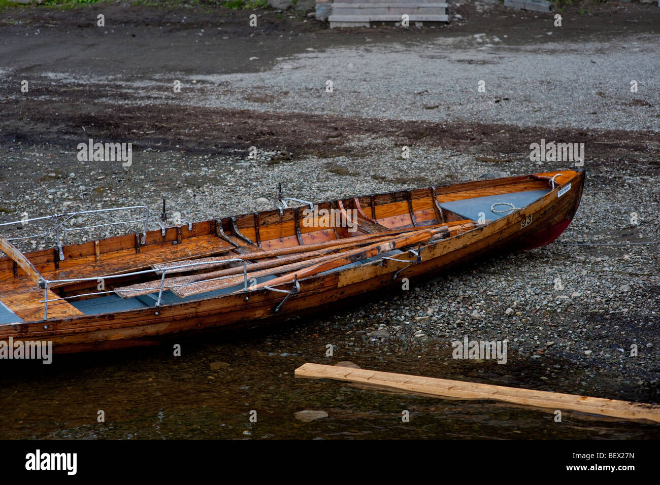 Boote am See Boot Landungen auf Derwentwater, Cumbria, The Lake District Stockfoto