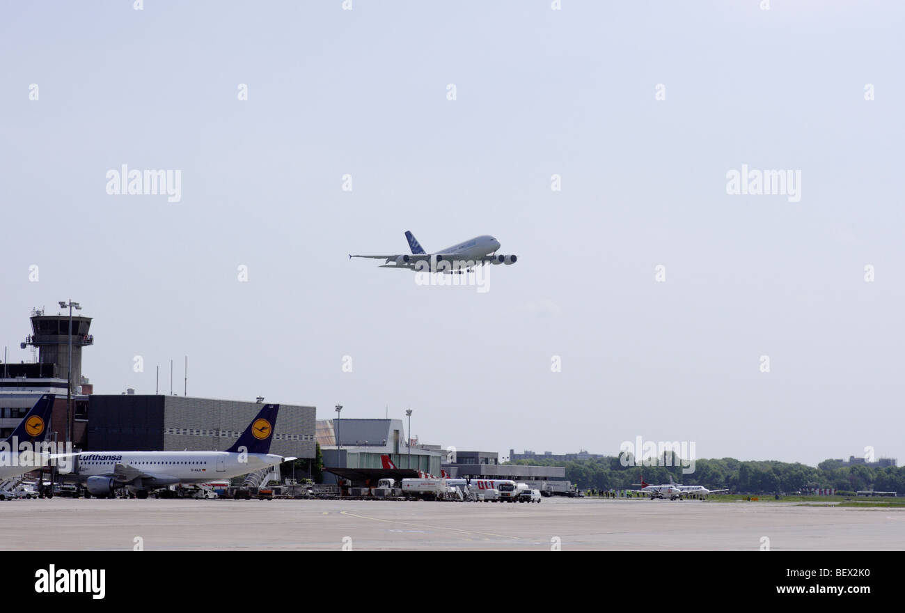 Airbus A380 Stockfoto