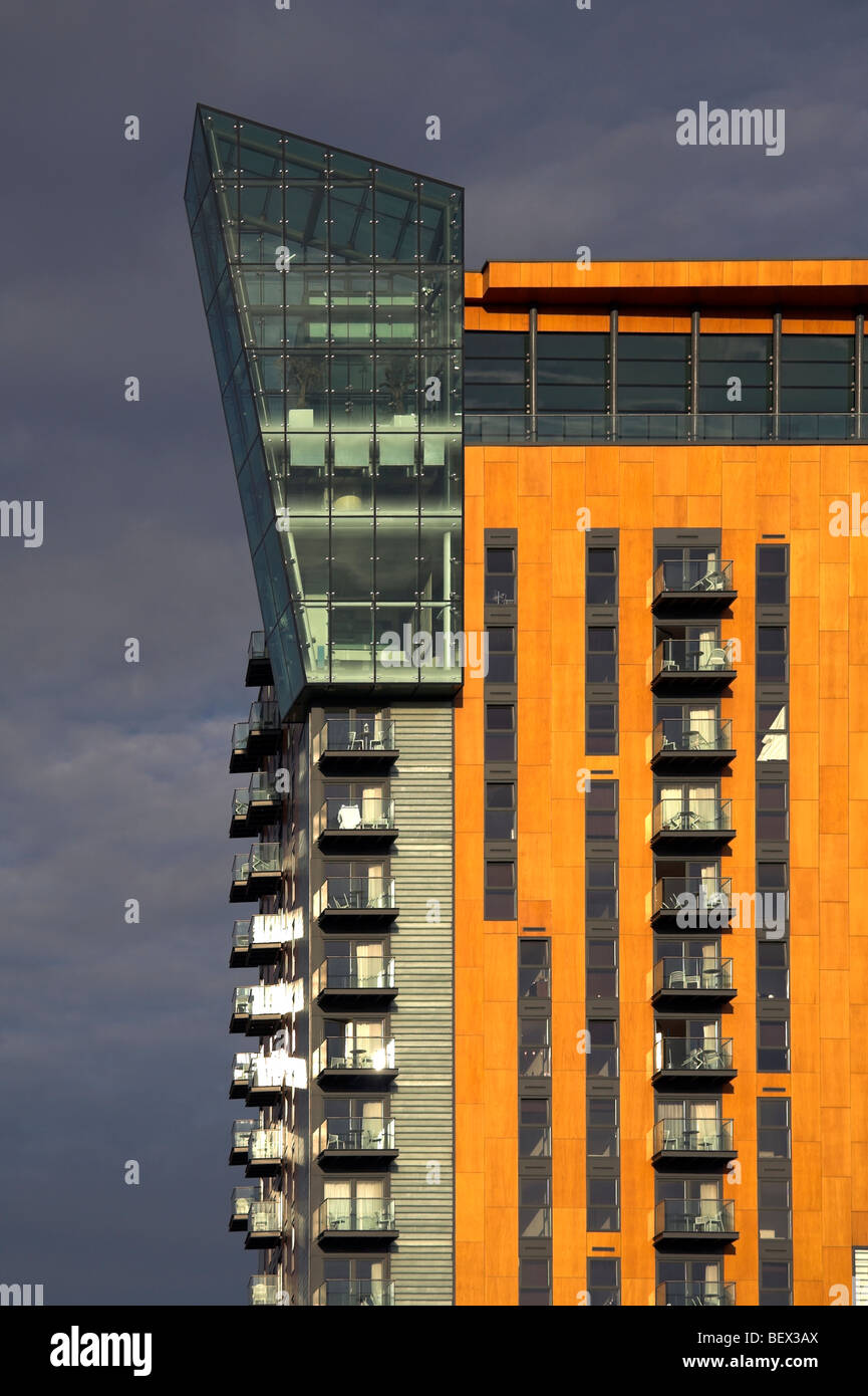 Luxus Apartments, Skyline Central, Rochdale Road, Ancoats, Manchester, UK Stockfoto