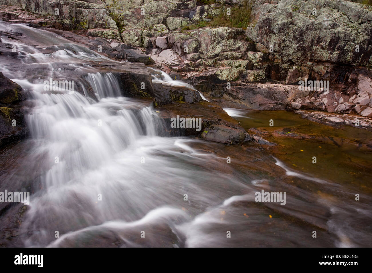 Felsigen Wasserfälle, Ozark National malerischen Parkanlagen, Missouri Stockfoto