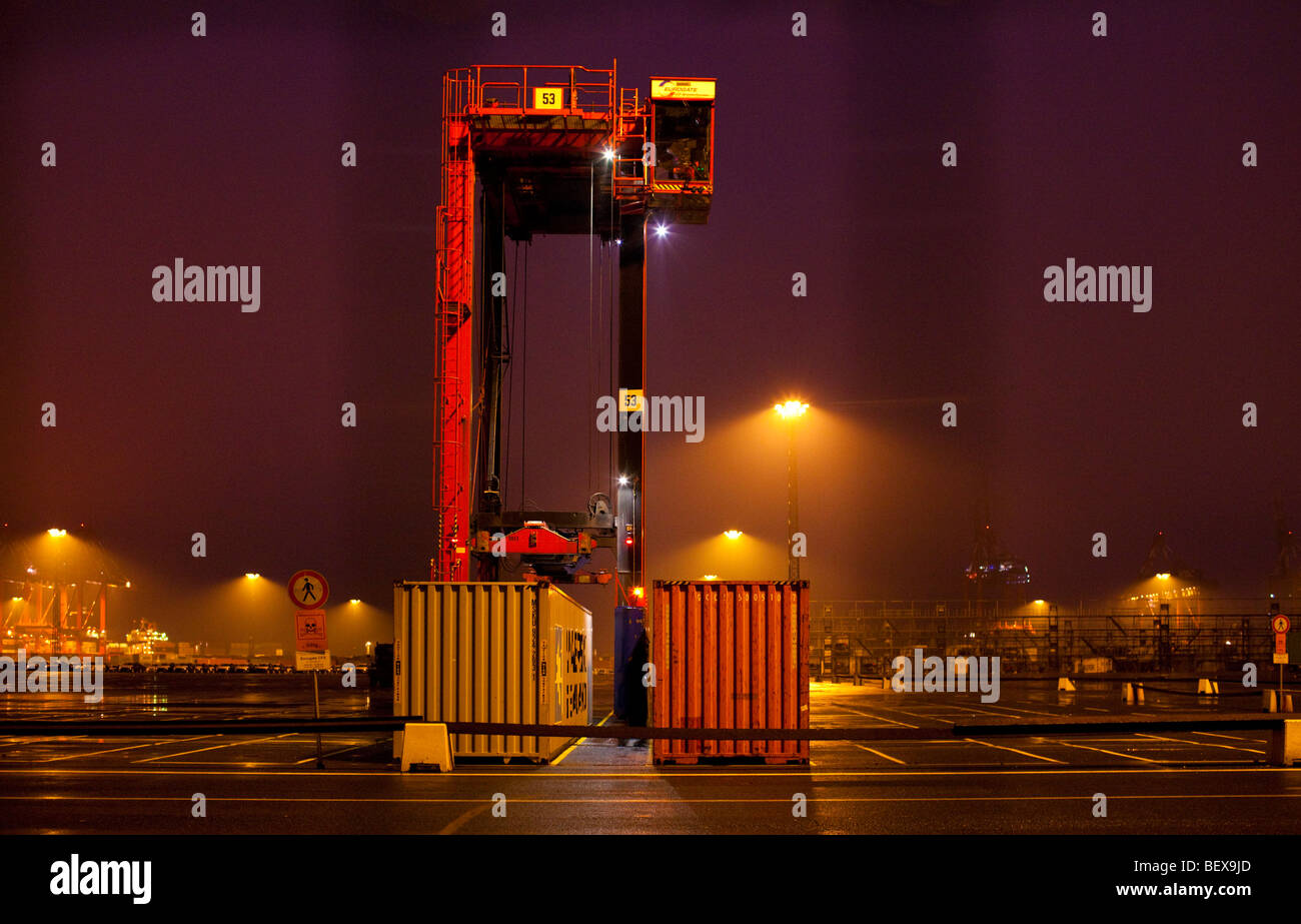 Überseehafen Bremerhaven Stockfoto