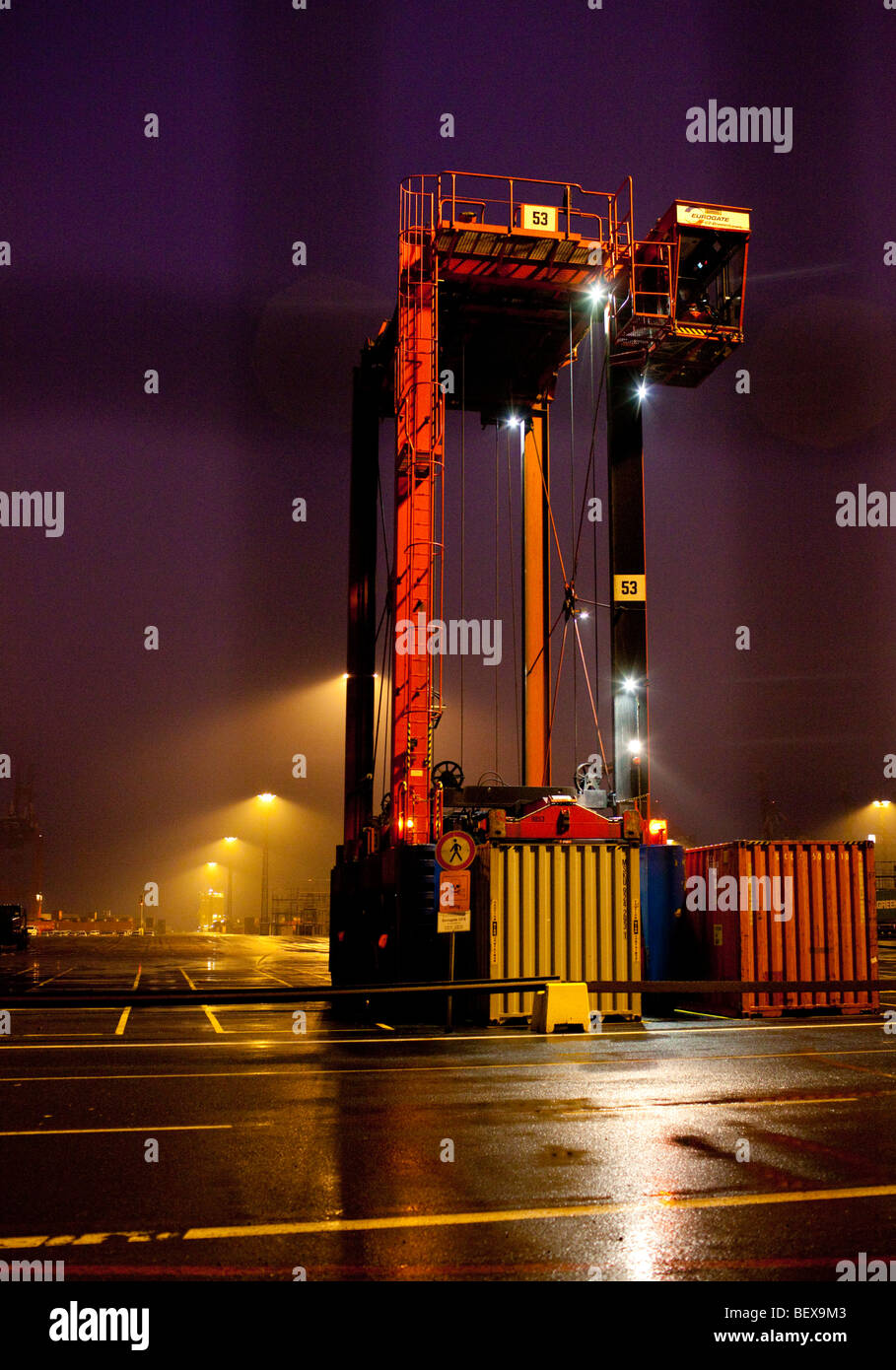 Überseehafen Bremerhaven Stockfoto