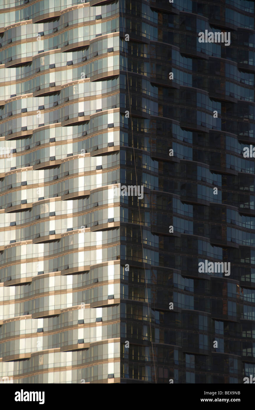 Blick auf die Architektur an die neue International freien wirtschaftlichen Zone (IFEZ) in Songdo, Incheon, Südkorea. Oktober 2009. Stockfoto