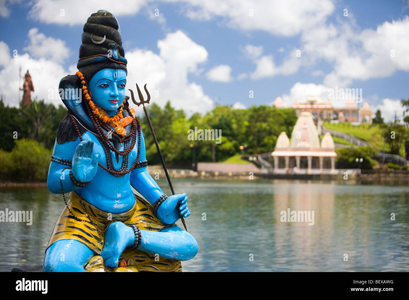 Shiva Statue Und Hindu Tempel Am See Grand Bassin Mauritius Stockfoto Bild 26394860 Alamy