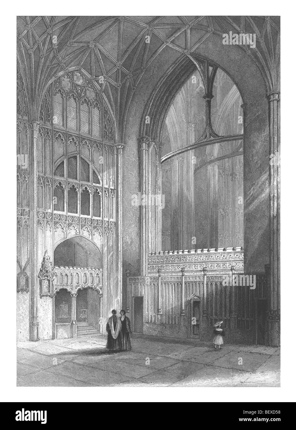 Kathedrale von Gloucester, nördlichen Querschiff Stockfoto