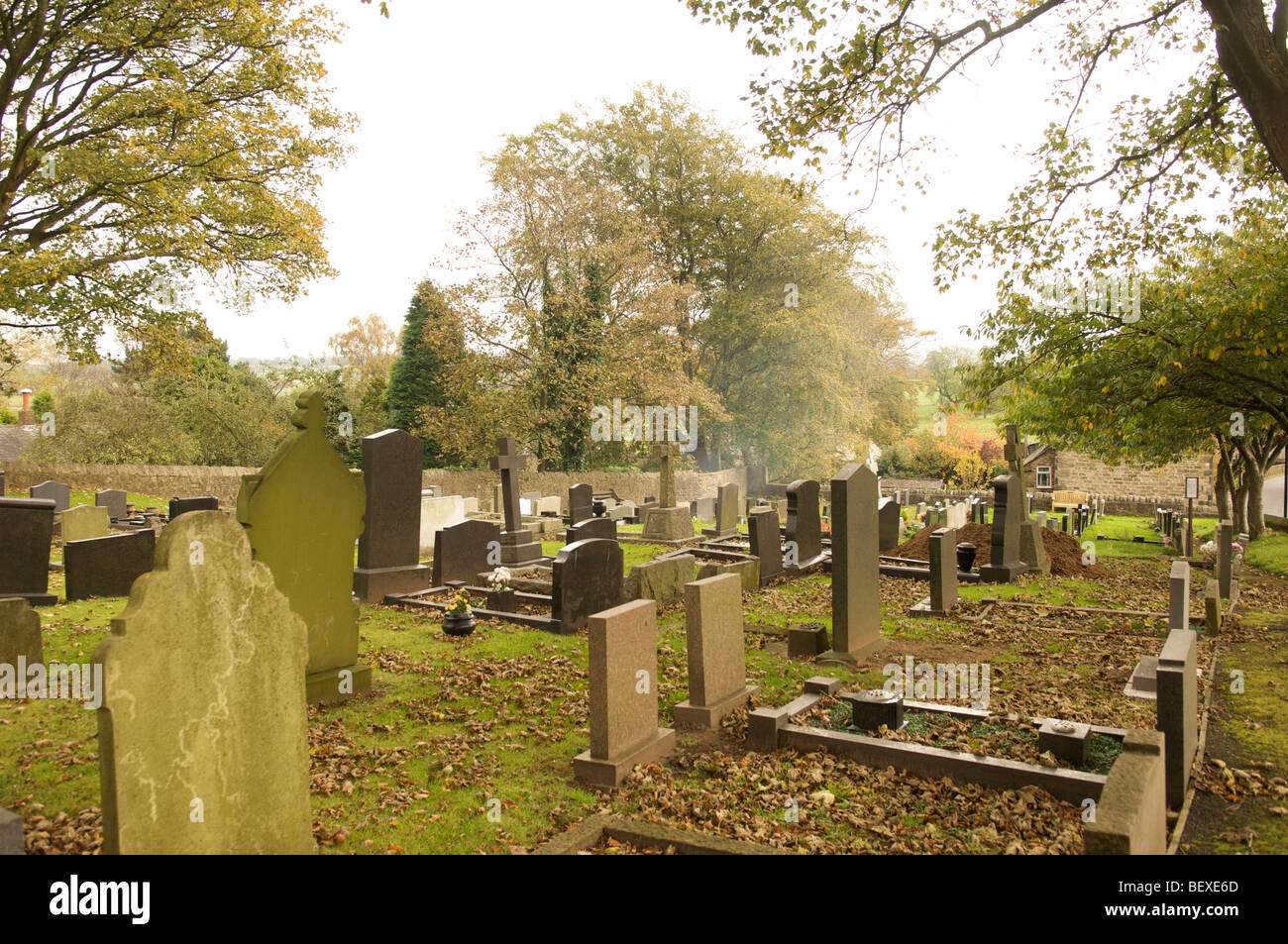 Gestromte Dorf Lancashire England Stockfoto