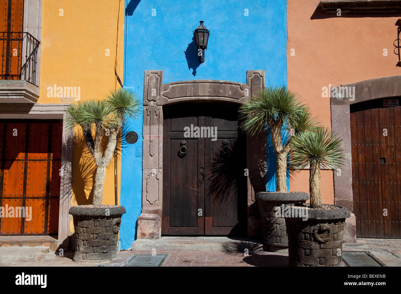 Tür, San Miguel de Allende, Guanajuato, Mexiko, San Miguel Stockfoto