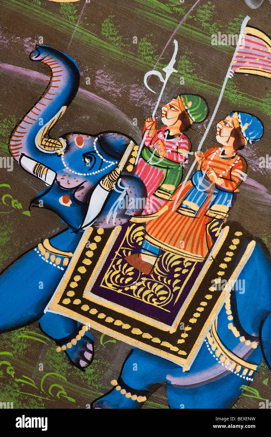 Dekorative Indische Elefantenmalerei Stockfotos Und Bilder Kaufen Alamy