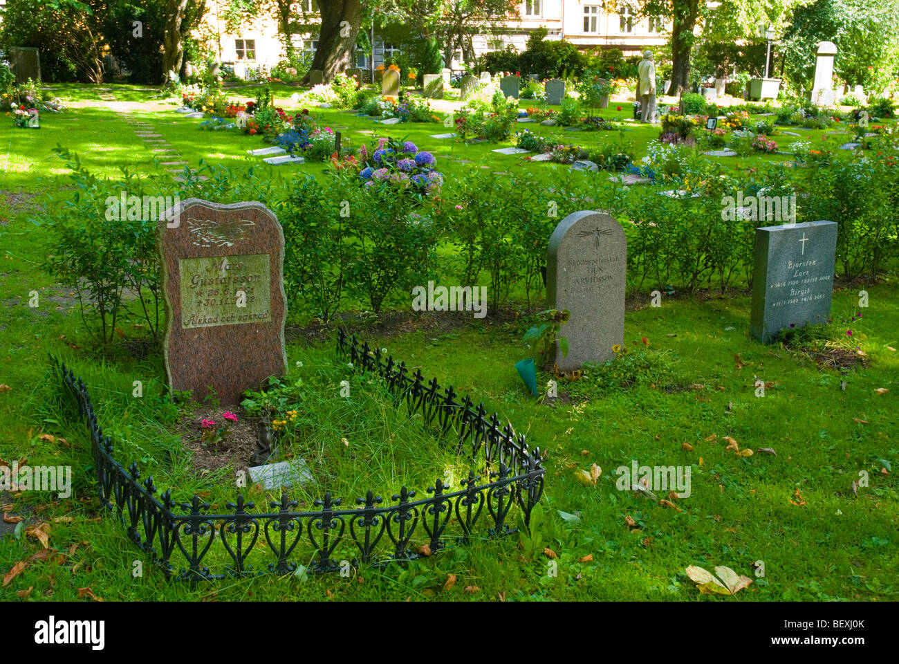 Friedhof im Park umgibt Katarina Kyrka in Södermalm Stockholm Schweden Europa Stockfoto