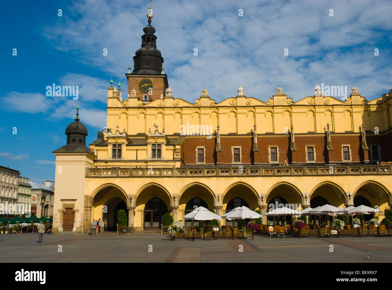 Sukiennice den Tuchhallen am Altstädter Ring in Krakau Polen Europa Stockfoto