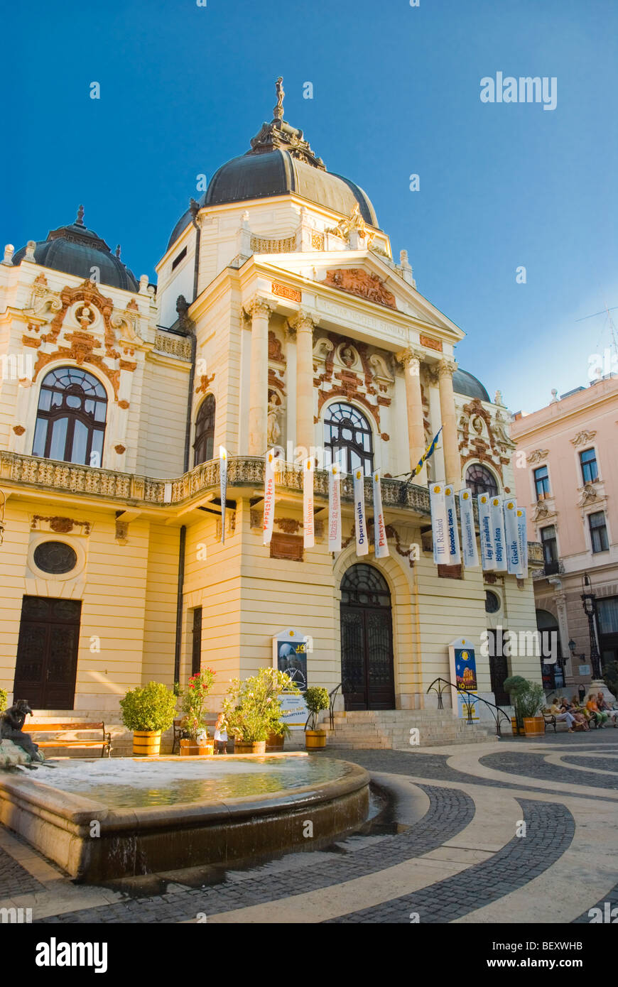 Pecsi Nemzeti Szinhaz das nationale Theater von Pecs Ungarn Europa Stockfoto