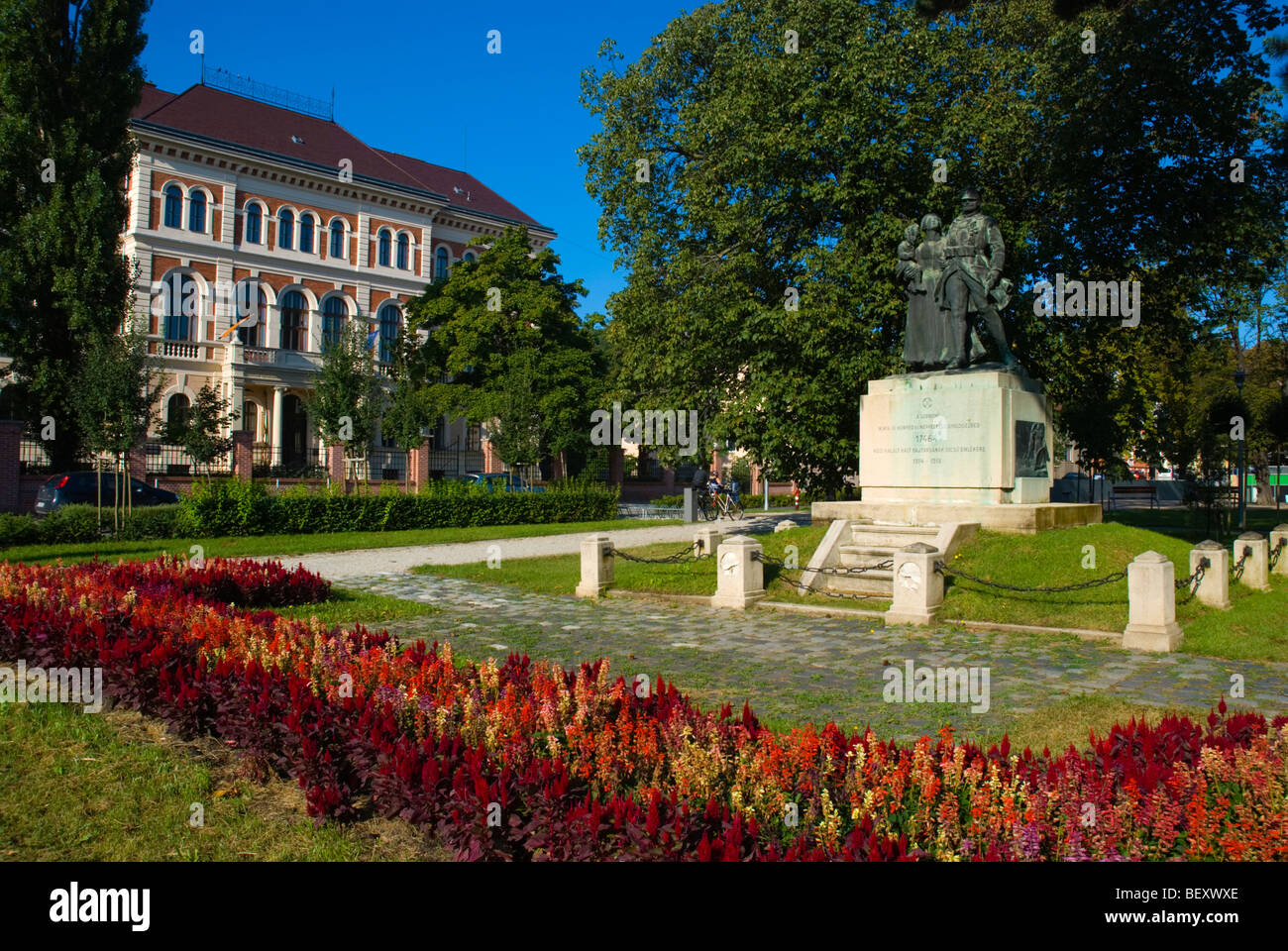 Deak ter Platz in Sopron Ungarn Europa Stockfoto