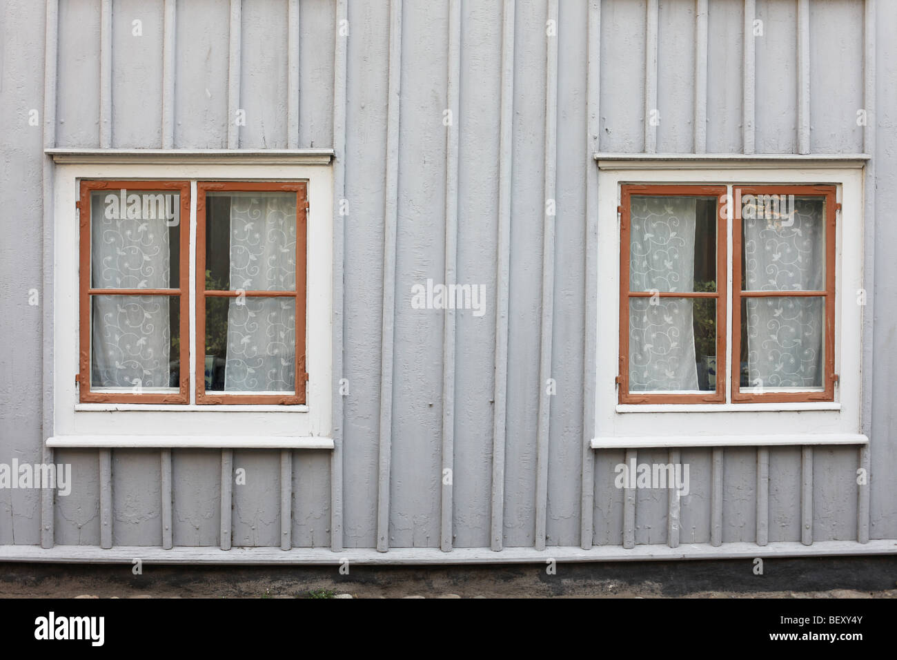 Twin-windows Stockfoto